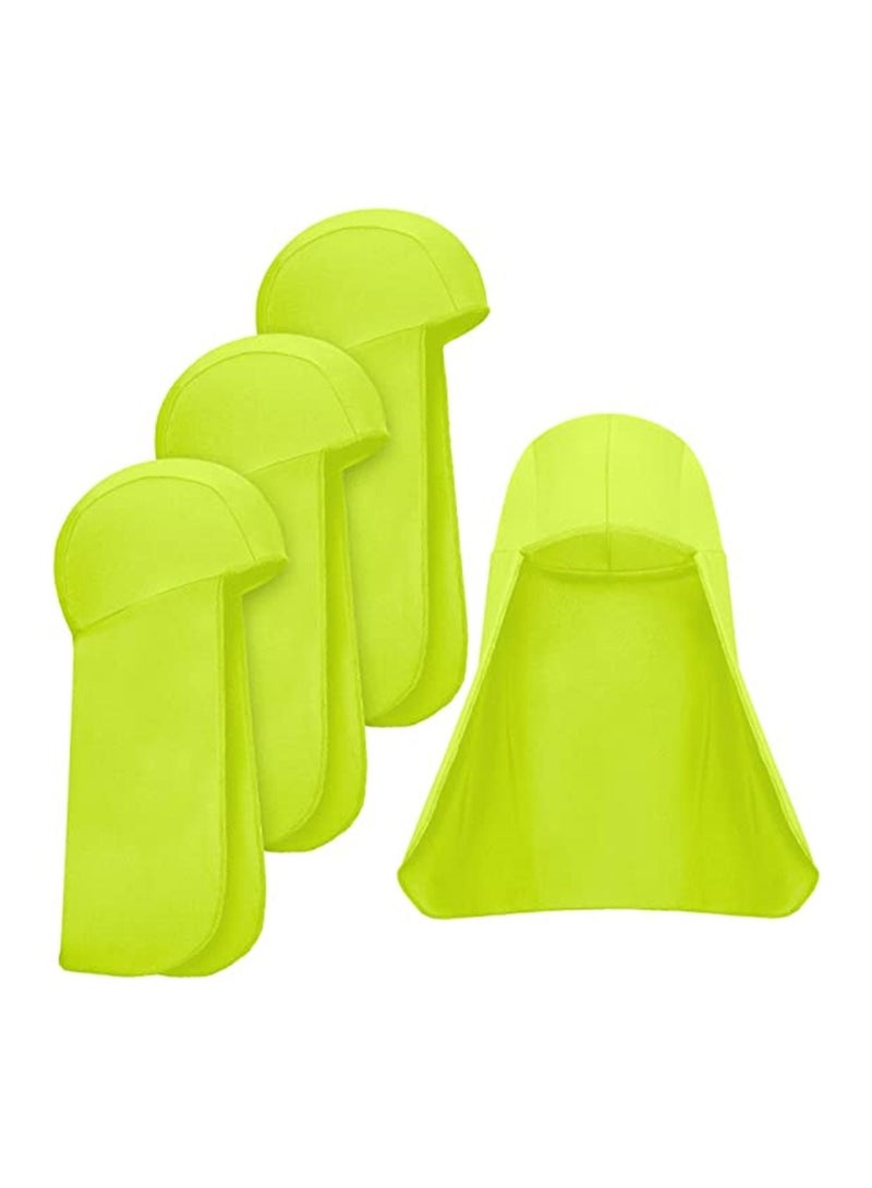 Shade Sun Cap, 4 Pieces Hard Hat Neck Protector Cap Elastic Cooling Skull