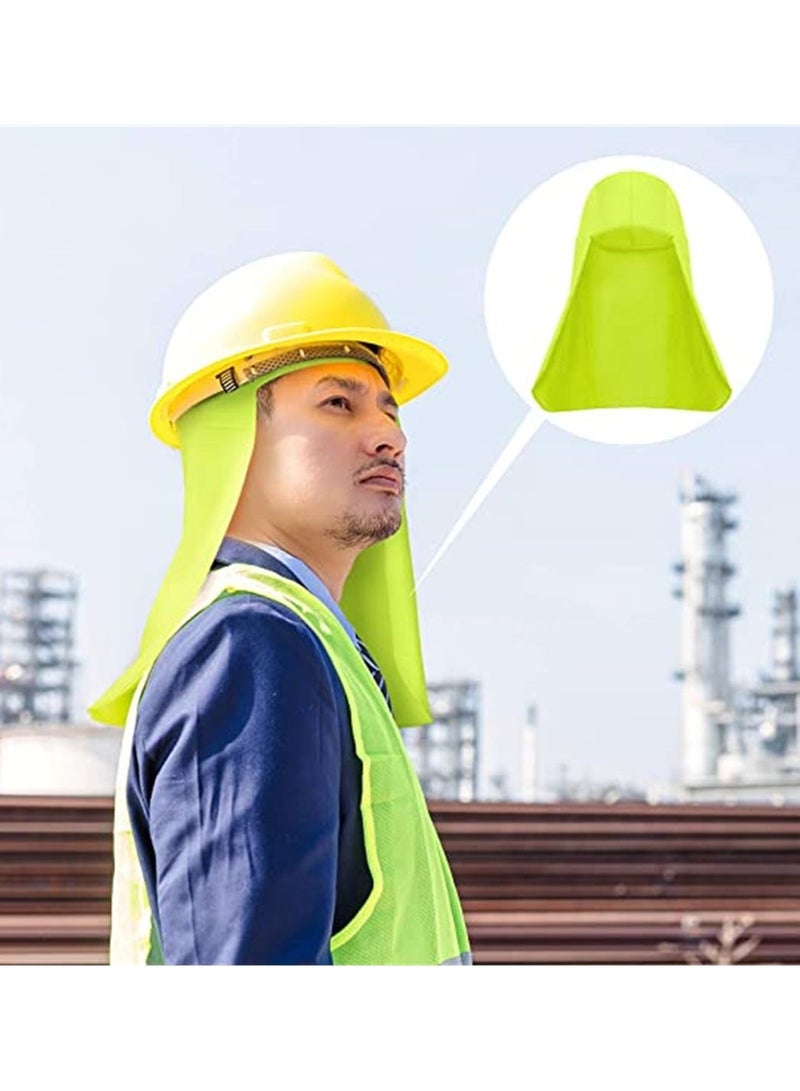 Shade Sun Cap, 4 Pieces Hard Hat Neck Protector Cap Elastic Cooling Skull