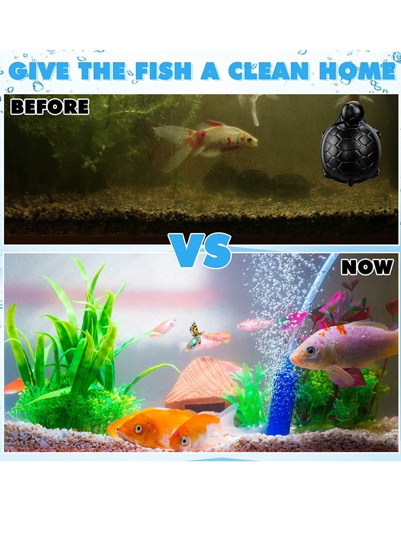 Fish Tank Cleaning Brush Magnetic Aquarium Clean Glass Brush, Cleaner for Cleaning, Tools Small 2 Pcs