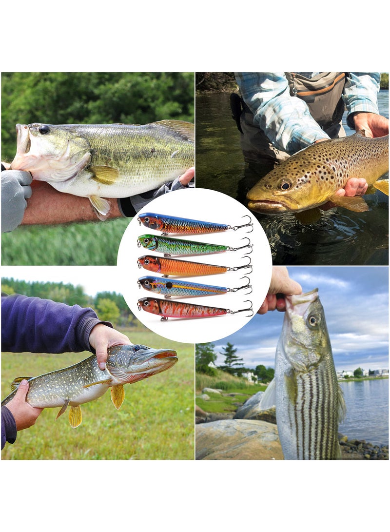 Fishing Lures Kit, Lifelike Action, Super Sharp Hooks, Sturdy and Durable - Perfect for Bass, Trout, Pike, More
