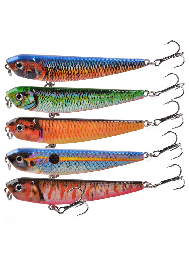 Fishing Lures Kit, Lifelike Action, Super Sharp Hooks, Sturdy and Durable - Perfect for Bass, Trout, Pike, More