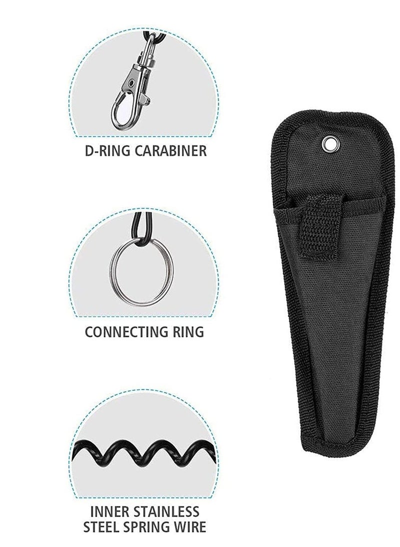 Fishing Pliers, Stainless Steel Split Ring Pliers with Corrosion Resistant Titanium Coating Rubber Handle for Professional Saltwater Fresh Water Sheath Hook Remover Fish Holder