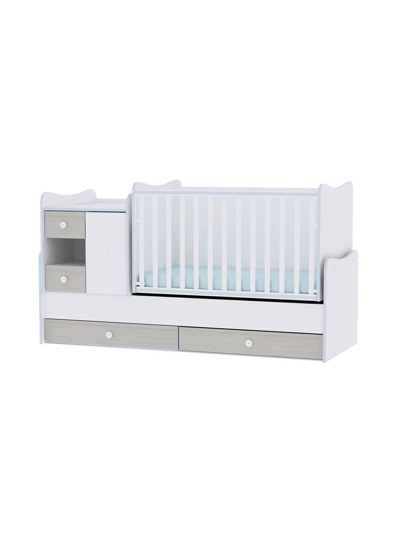 Bed Mini Max New 190/72 Colour White/Blue Elm