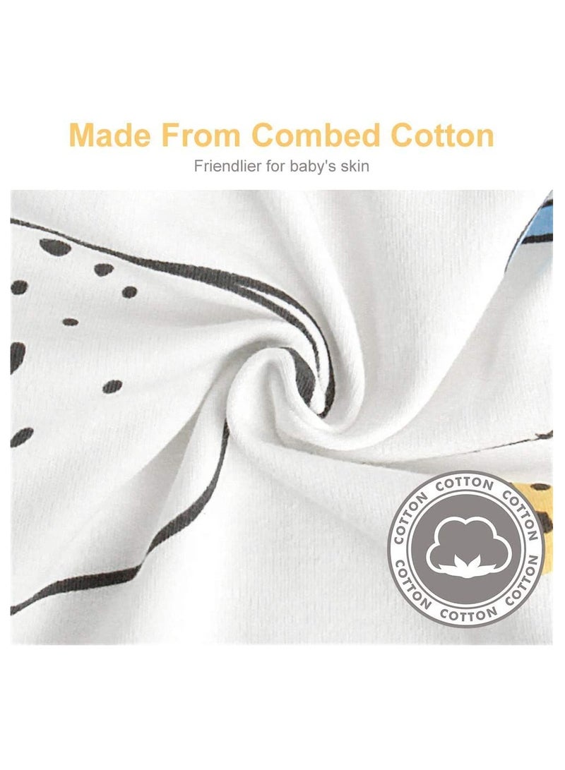 SYOSI Swaddle Blankets, Baby Wrap for Newborn Baby Pure Cotton Baby Wrap with Head-Protecting & Head-Supporting Function for 0-3 Months Newborn Baby (White)