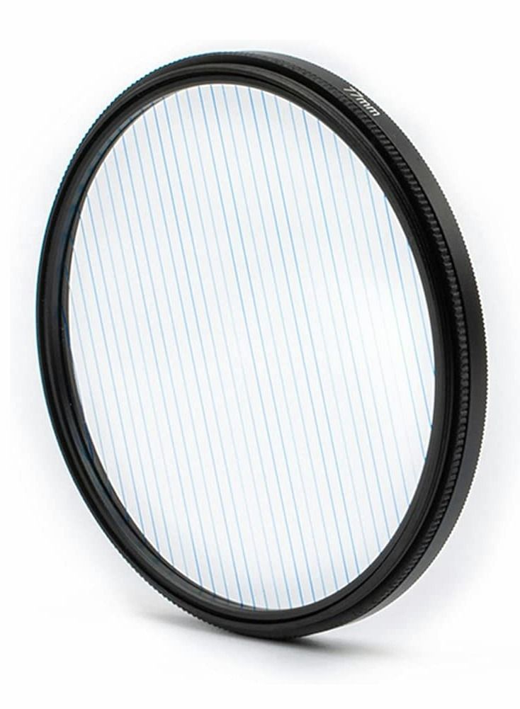 77MM Camera Len Filter, Special Film Effect Filter Accessories, Blue Brushed Polarizer, Widescreen Polarizer for Professional Photography Lens (Blue Brushed)