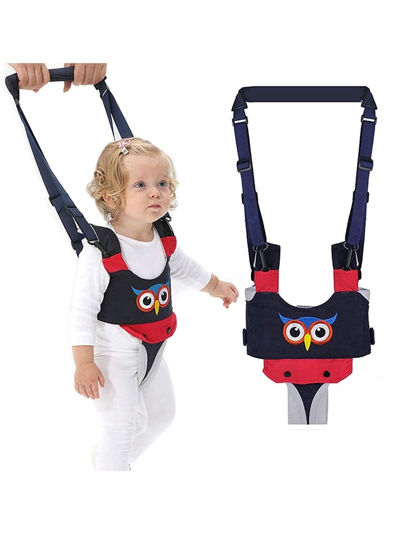 Baby Walker Handheld Kids Toddler Walking Harness Helper Assistant Protective Belt Child Activity Adjustable Standing Up Learning for 7-24 Month Blue