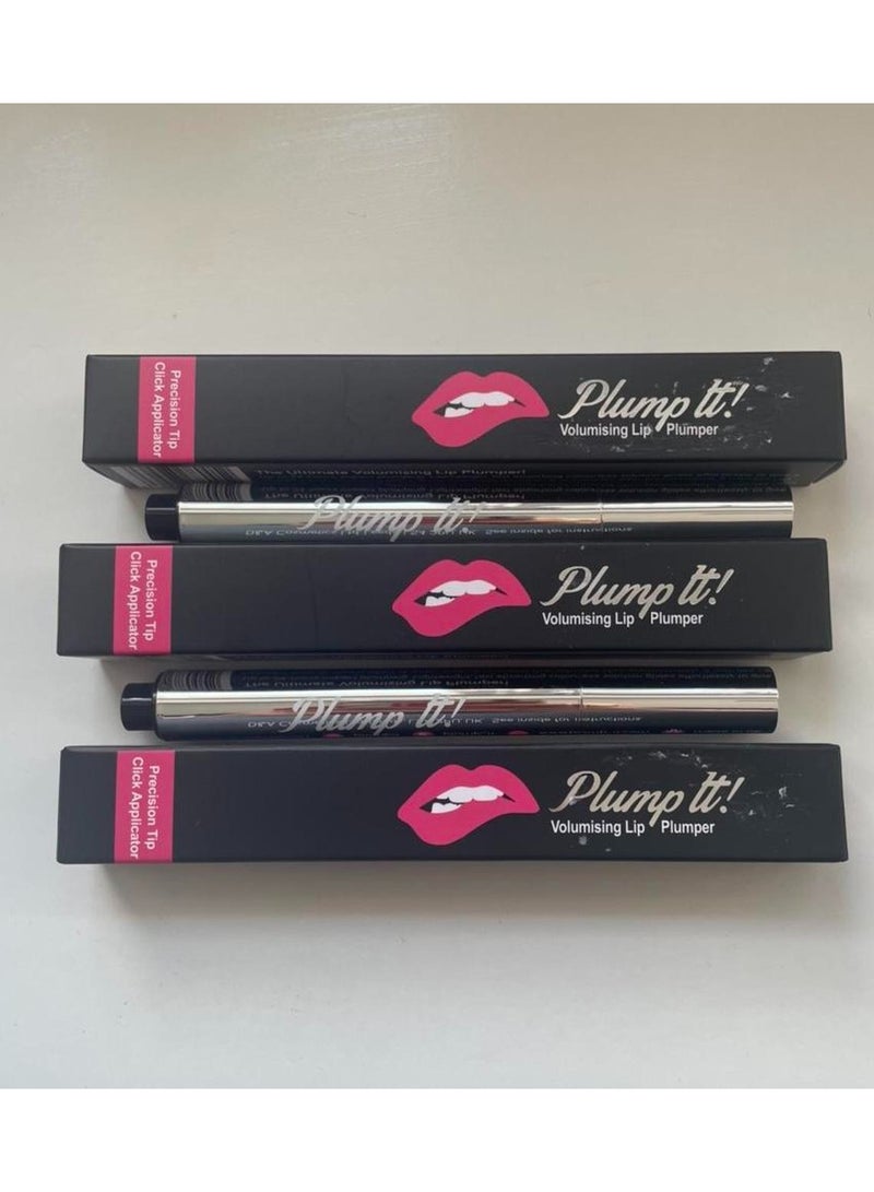 Plump it Plump It! Volumising Lip Plumper Clear Pack Of 3