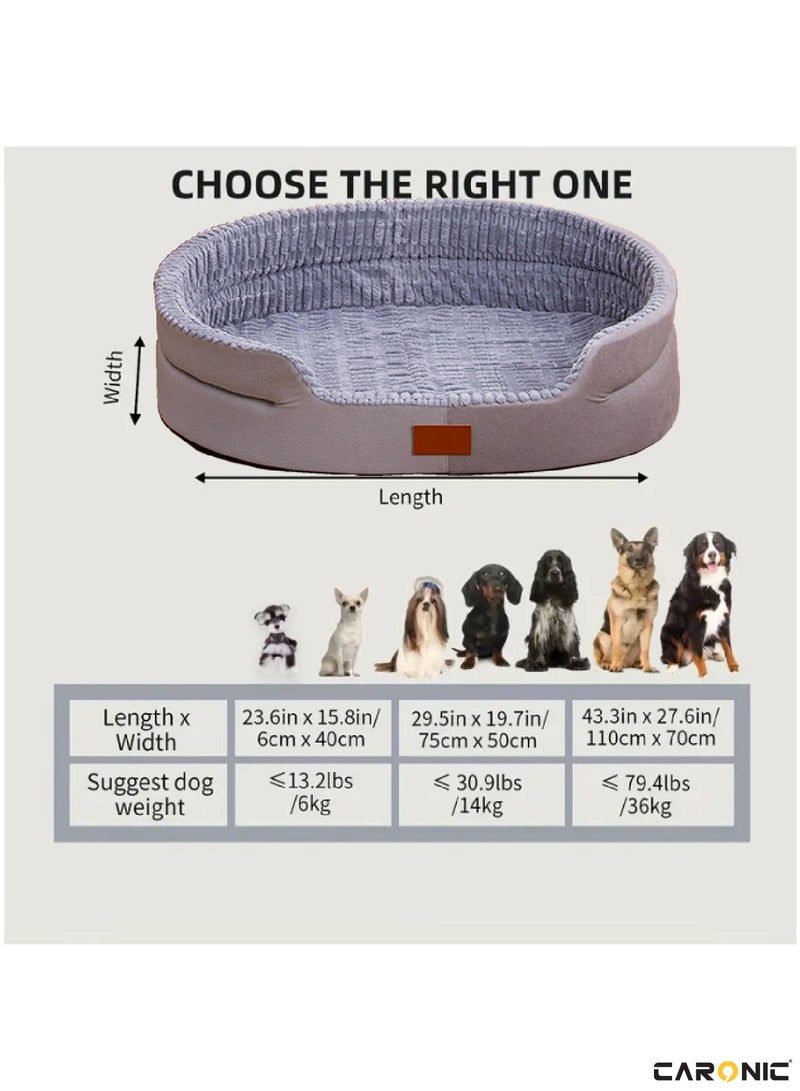 Pet Round Bed of Calming Dog Bed For Small Dog Faux Fur Cat Bed for Cat Comfortable And Soft Purple