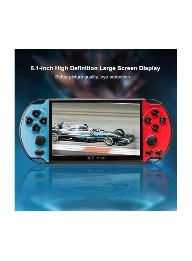 X7 Plus 5.1 Inch Screen Game Console Handheld Game Players Double Rocker 8GB Memory Built in 1000 Games MP5 Game