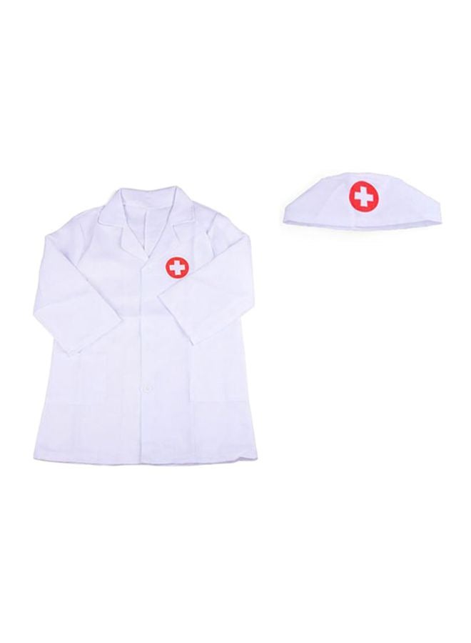 Long Sleeve Doctor Nurse Cosplay Uniform Hat Costume Kids Pretend Play Toy Set Kids Educational Toys for Children Gifts