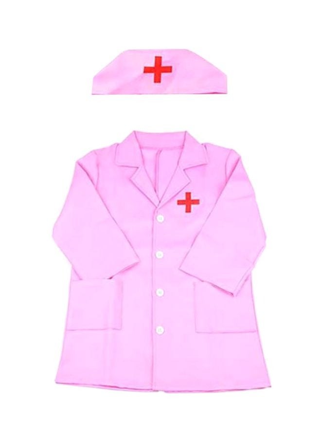 Long Sleeve Doctor Nurse Cosplay Uniform Hat Costume Kids Pretend Play Toy Set Kids Educational Toys for Children Gifts