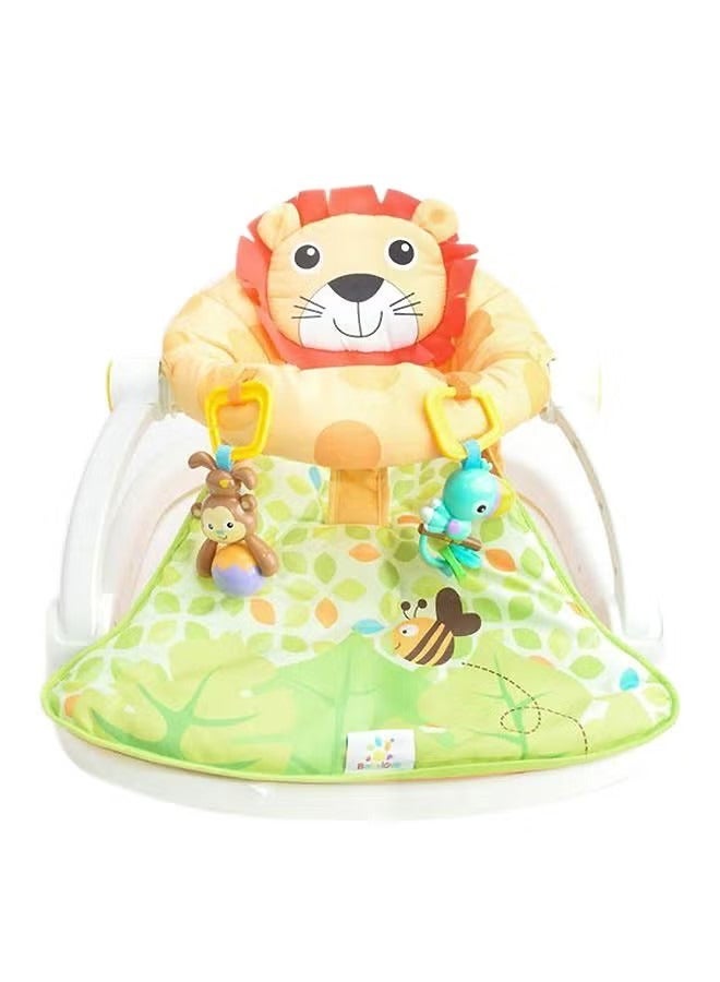 Lion Themed Baby Play Sit-Me-Up Comfortable Floor Seat - Multicolour