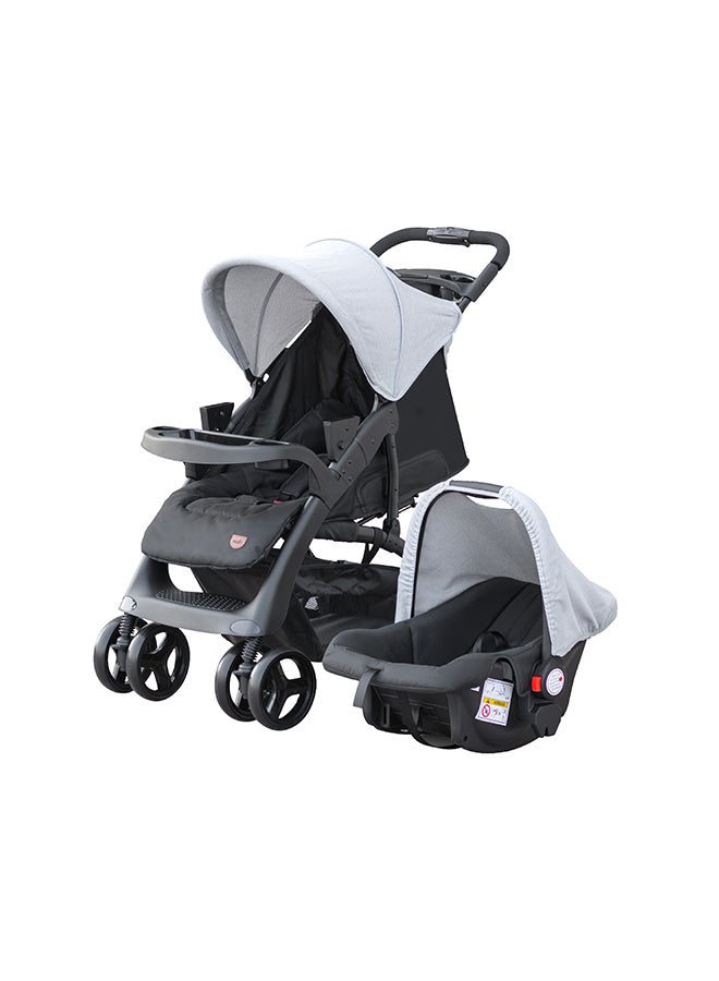 Aria Baby Stroller 2-In-1 Travel System Plus Detachable Carrier Car Seat