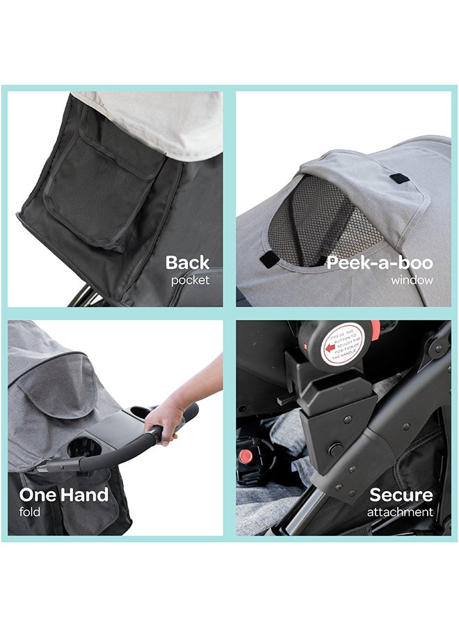 Aria Baby Stroller Travel Gear - Light Grey