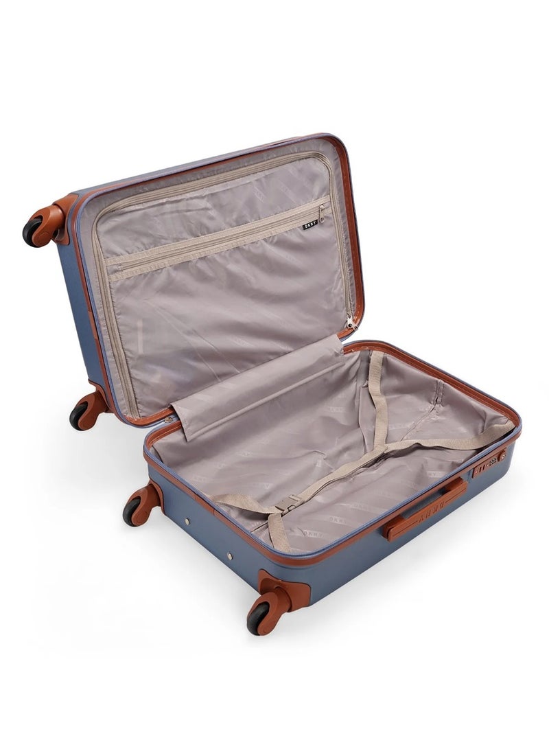 Dkny Promo Intl PM1 Hardside Luggage on Wheels for Unisex | Ultra Lightweight ABS on with Spinner Wheels 4 Color Denim