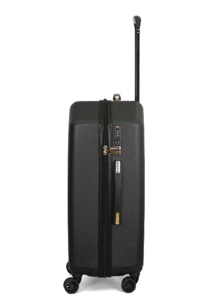 Dkny Allure Hardside Luggage on Wheels for Unisex | Ultra Lightweight ABS on with Spinner Wheels 4 Color Black