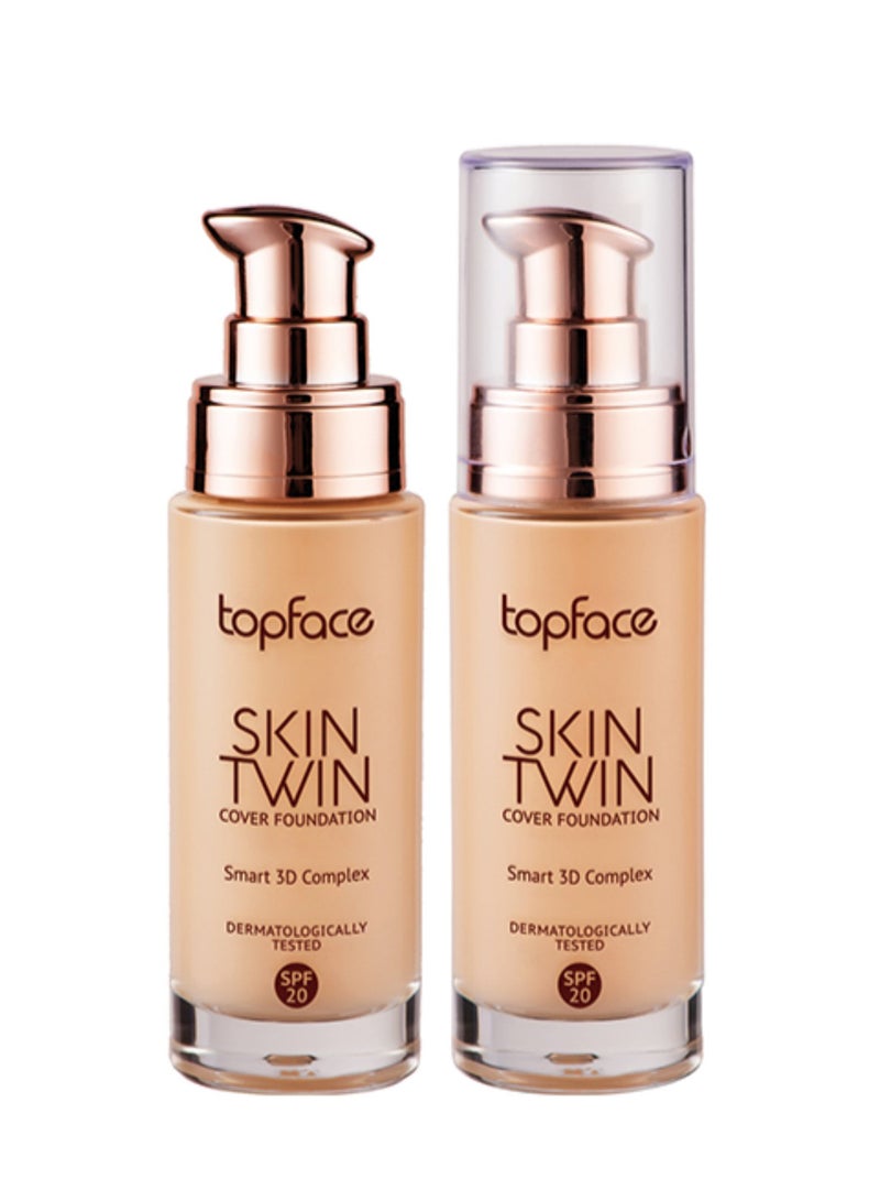 Skin Twin Cover Foundation Smart 3D Complex 03 Light Brown