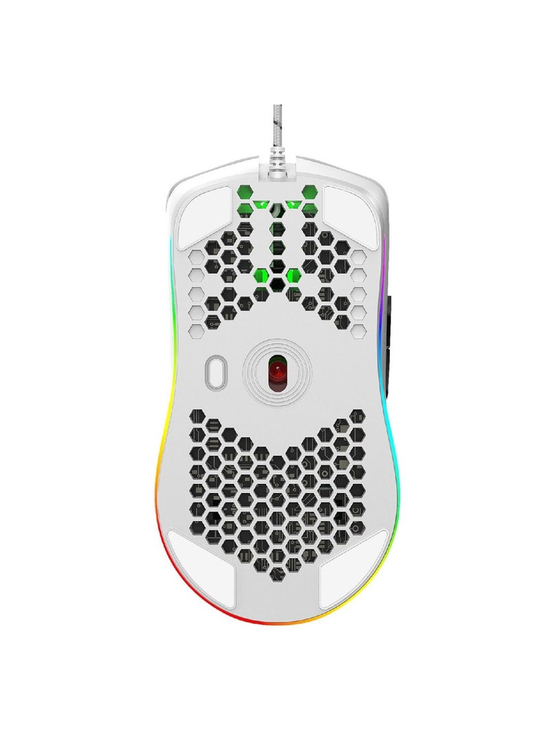 J900 Usb Wired Gaming Mouse White