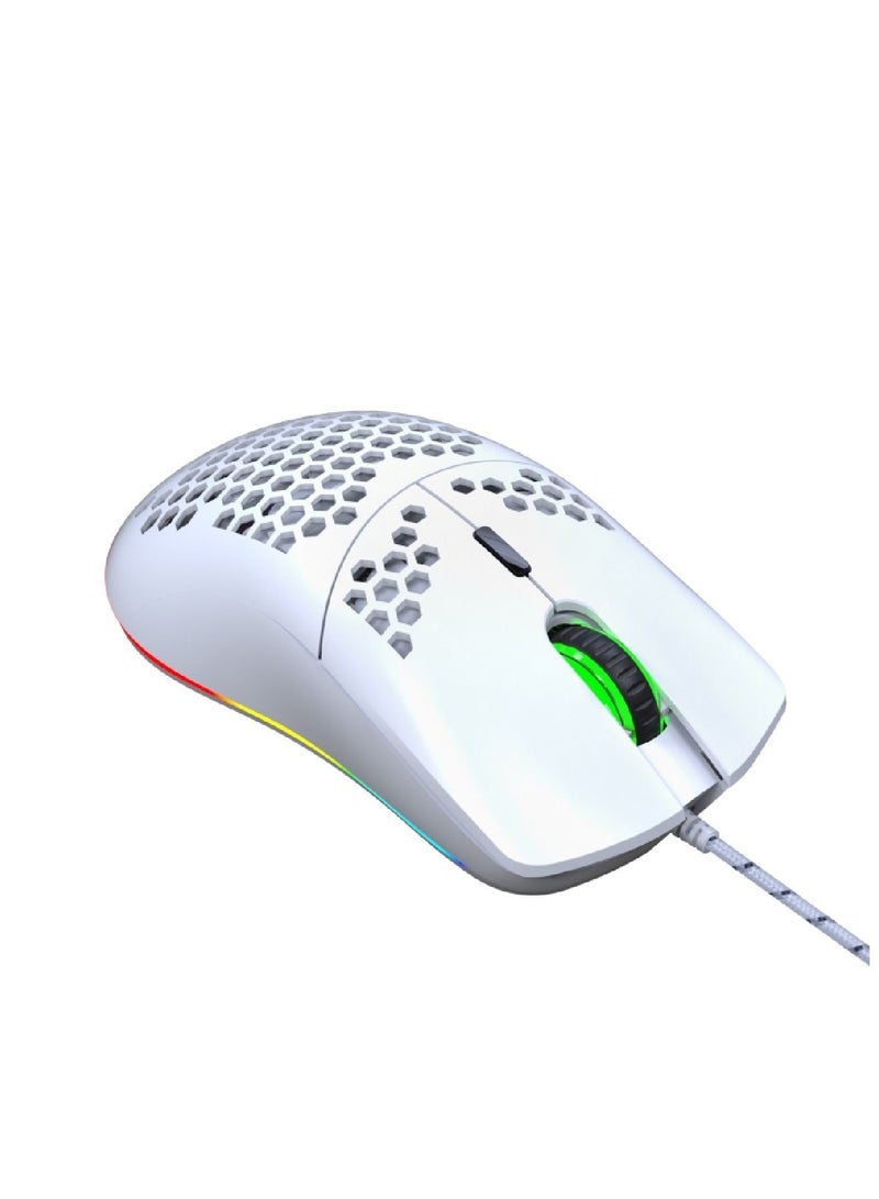 J900 Usb Wired Gaming Mouse White
