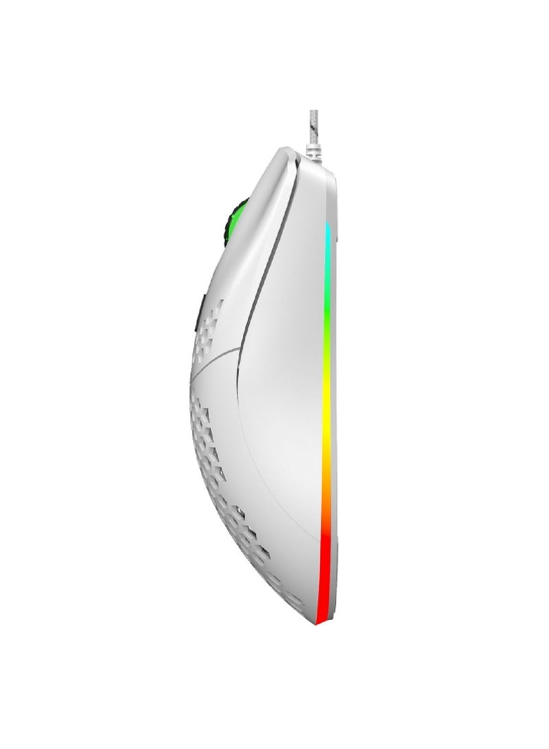 J900 Usb Wired Gaming Mouse White