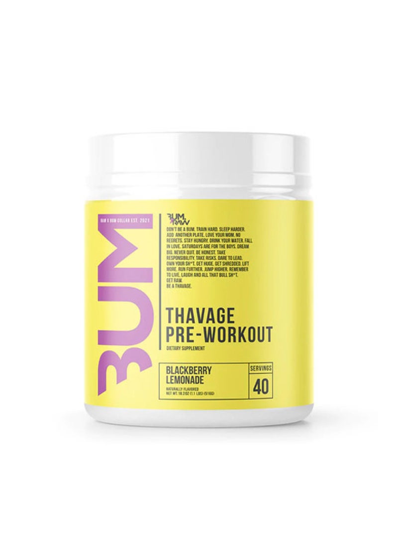 Thavage Pre Workout Powder 40 Servings