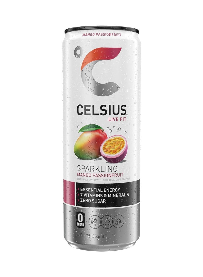 Celsius Fitness Drink 12oz 12/Case Mango Passion Fruit