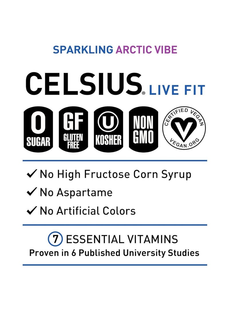 Celsius Fitness Drink 12oz 12/Case Arctic Vibe