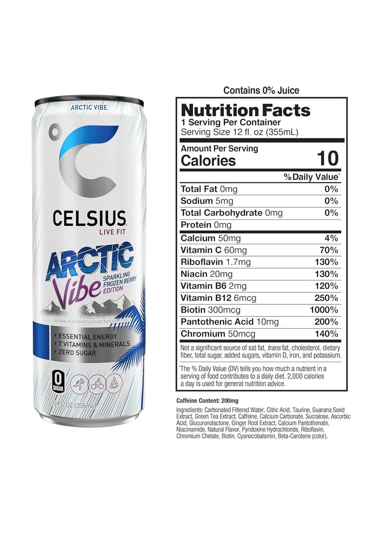 Celsius Fitness Drink 12oz 12/Case Arctic Vibe