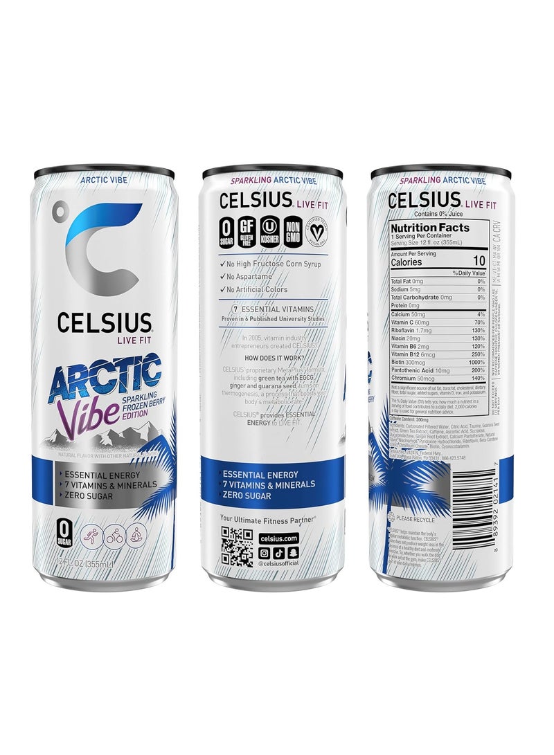 Celsius Fitness Drink 12oz 12/Case Arctic Vibe