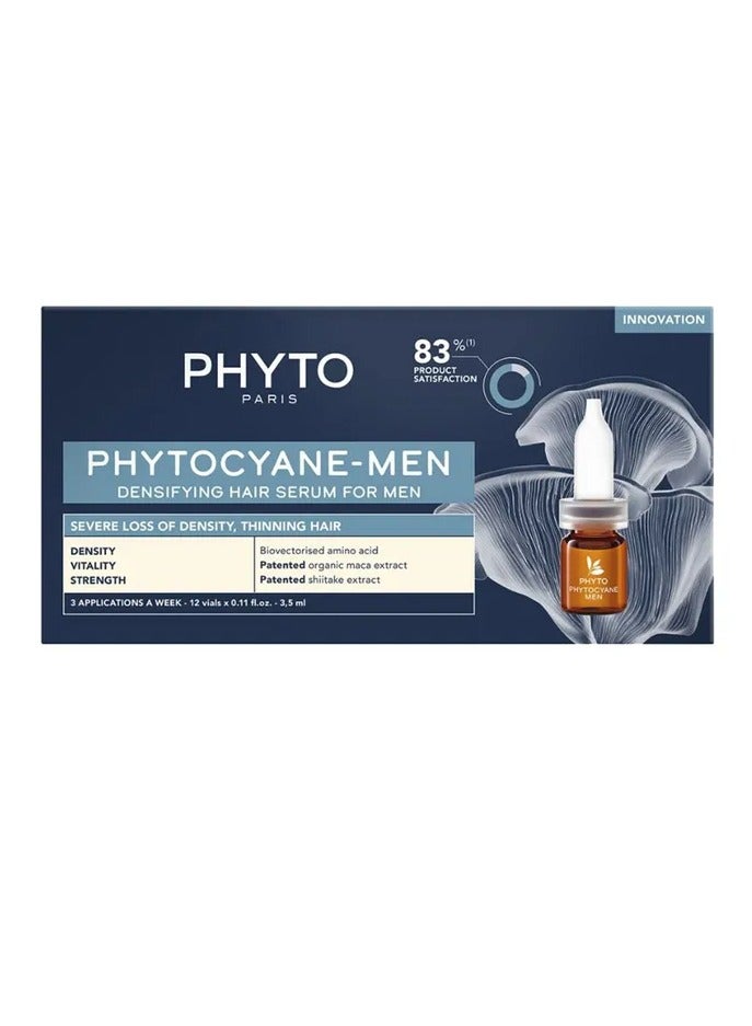 Phytocyane Men Densifying Hair Serum For Men 12pcs - 5ml