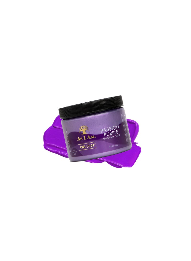 CURL COLOR  PASSION PURPLE COLOR & CURLING GEL 6oz