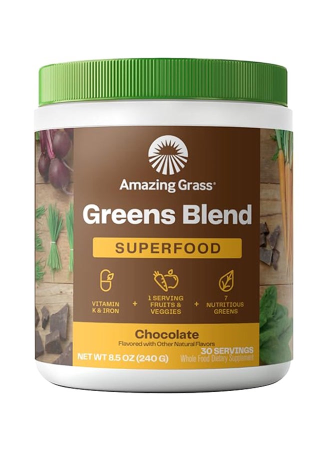 Chocolate Green SuperFood -  8.5 oz ( 240 gm )30 Servings