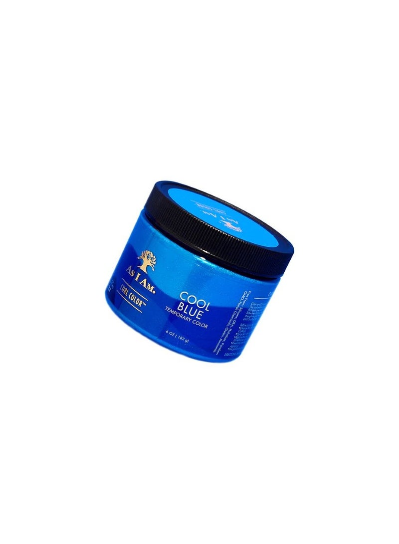 CURL COLOR  COOL BLUE COLOR & CURLING GEL 6oz