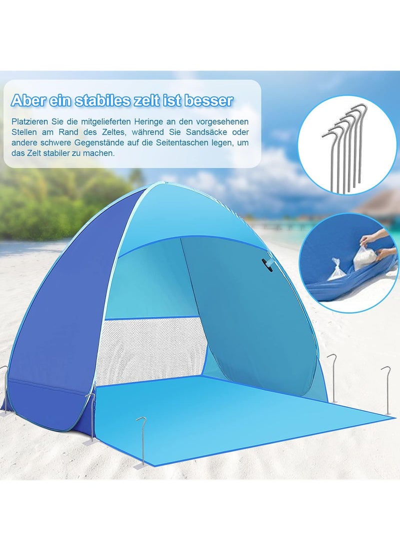 Automatic pop-up instant portable outdoor beach tent