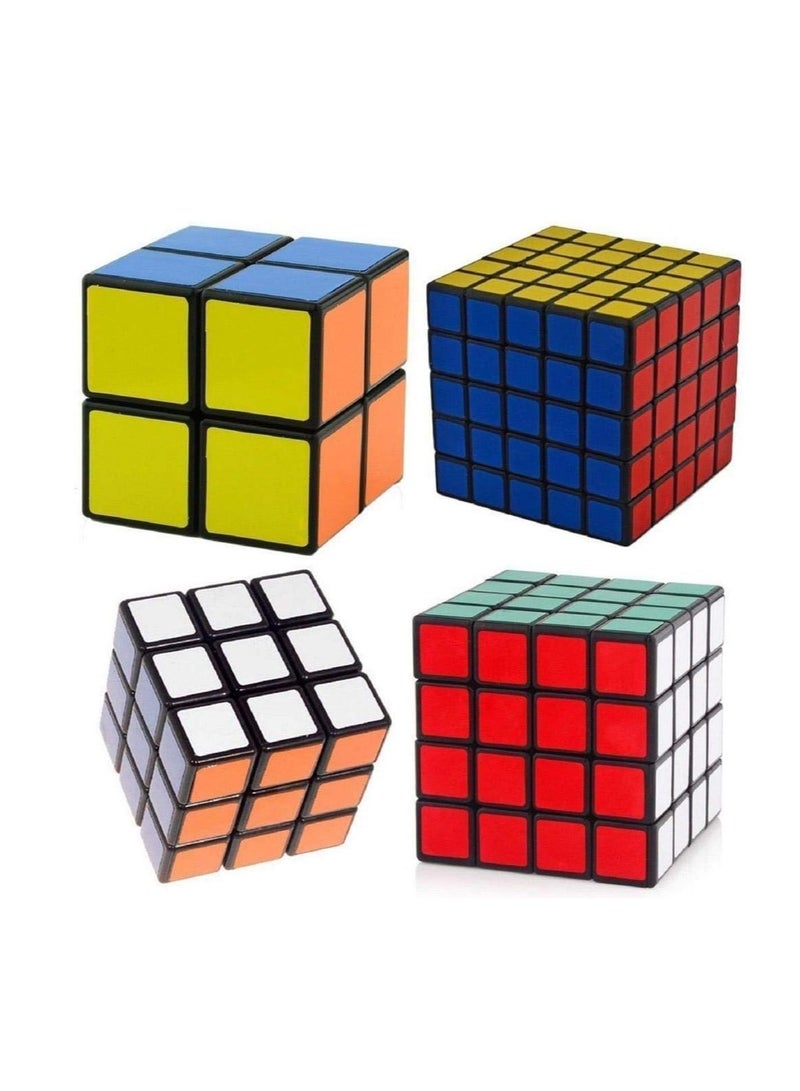 4 Rubik's Cube Speed Puzzle Magic 2x2 3x3 4x4 5x5 Kids Toy