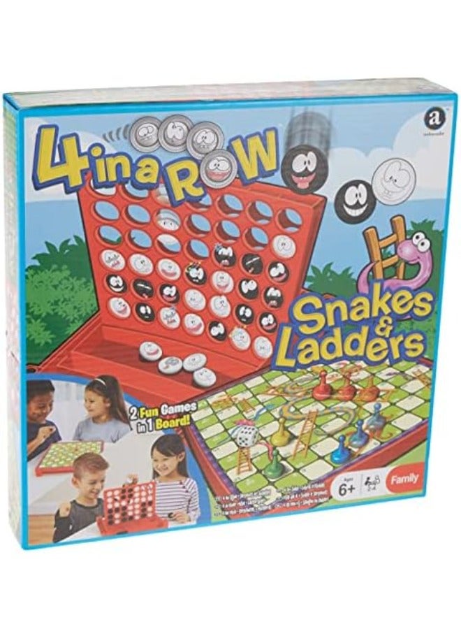 Merchant Ambassador Snakes and Ladders 4 In A Row Game Bundle
