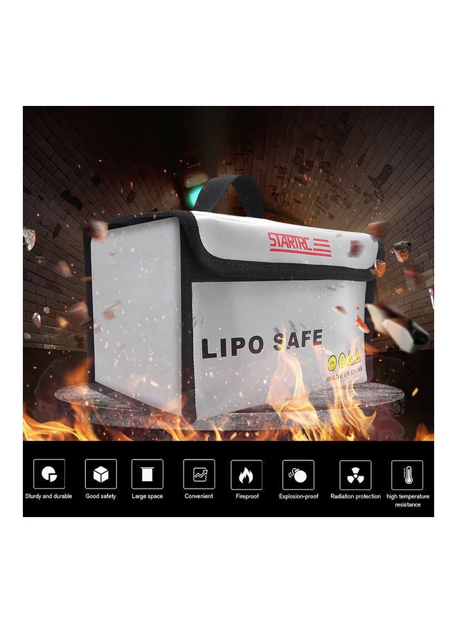 Waterproof Fireproof Explosionproof Lipo Safe Bag 20.8 x 6 x 12.5cm