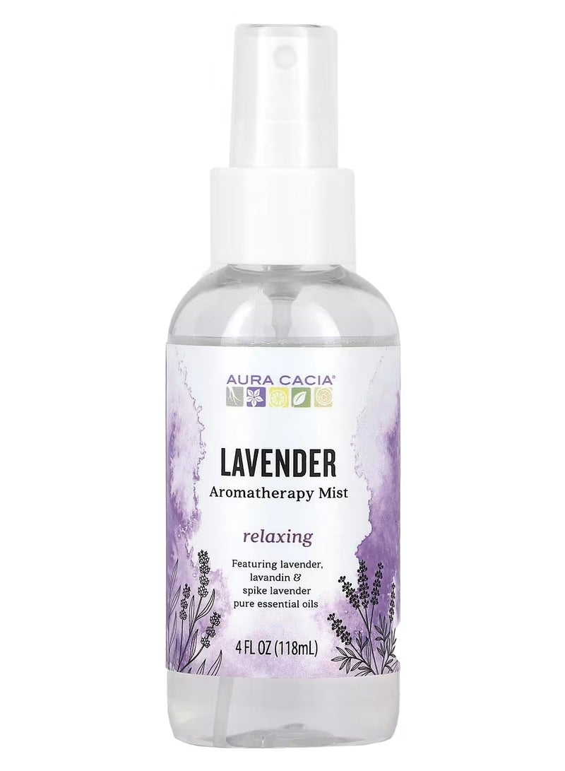 Aura Cacia, Refreshing Room & Body Mist, Calming Lavender, 4 fl oz (118 ml)