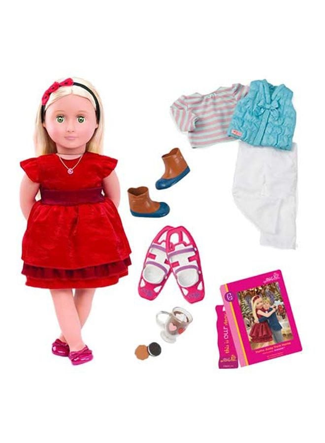 15-Piece Deluxe Ginger Fashion Doll Set 18inch