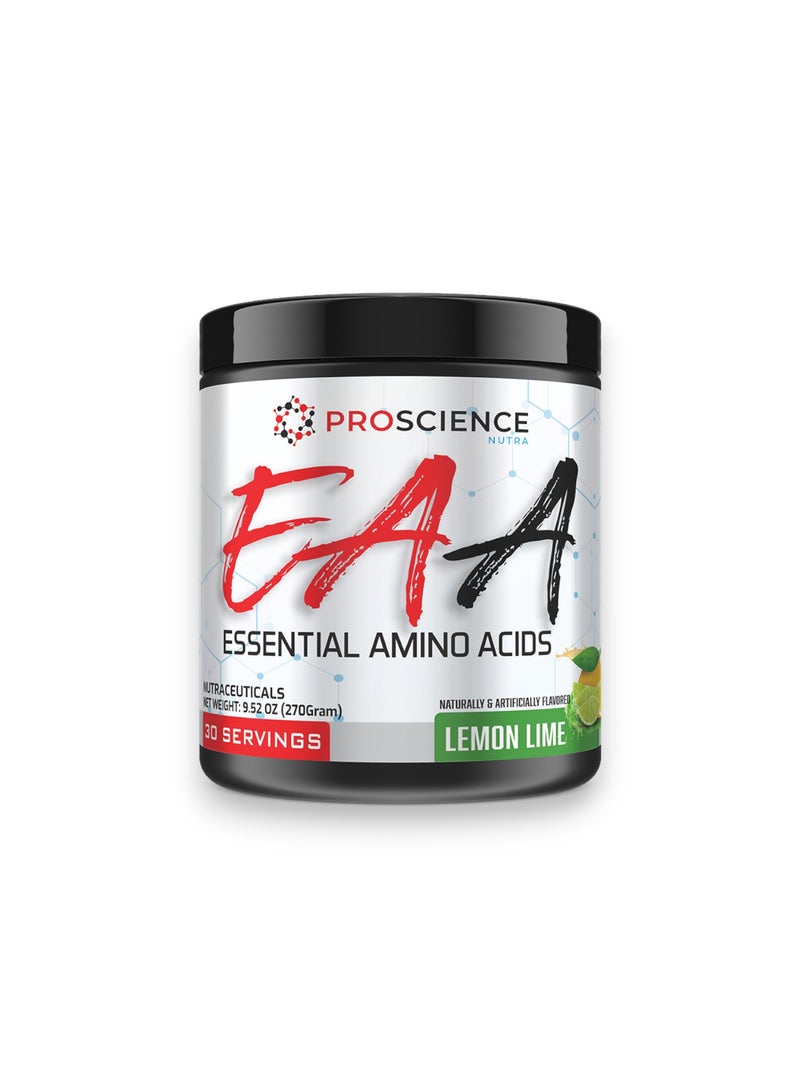 Proscience Nutra EAA Essential Amino Acids, Lemon Lime Flavour, 30 Servings