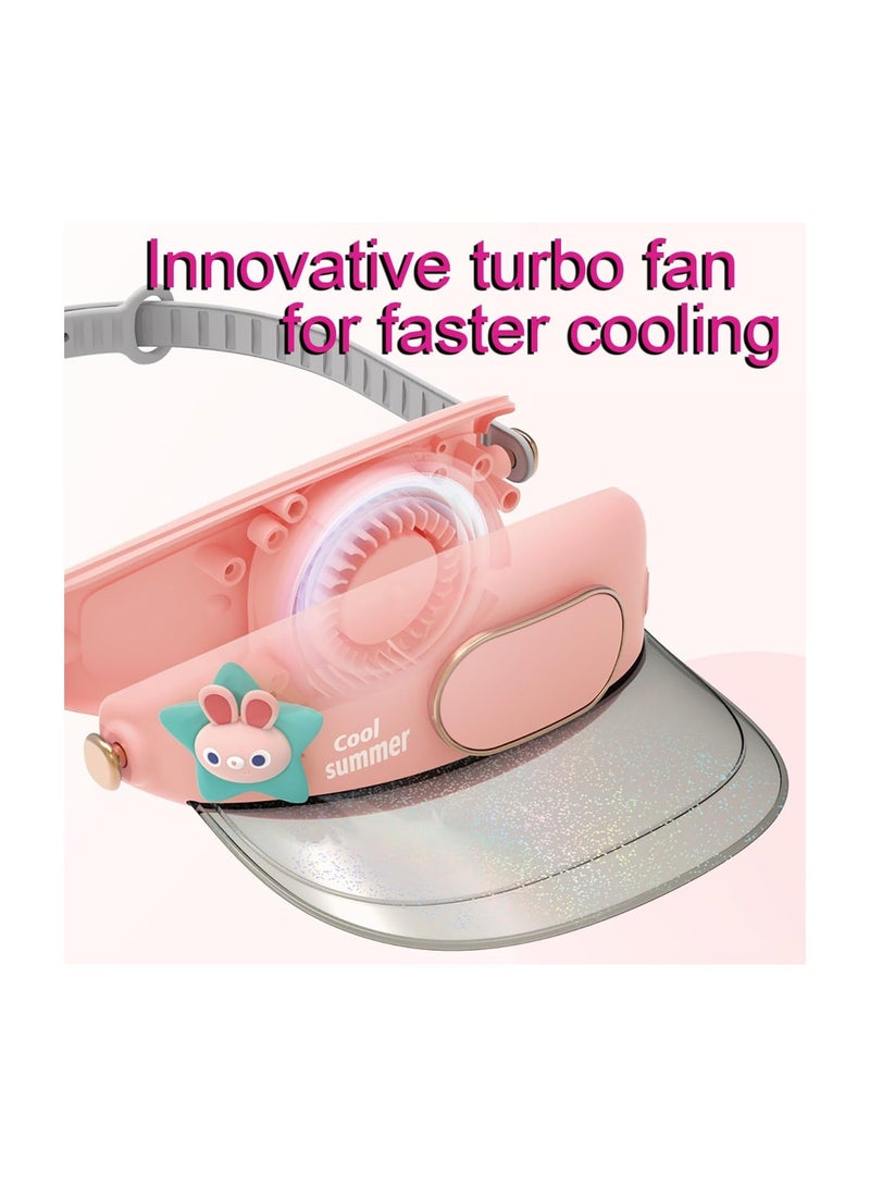 USB Cooling Fan Fishing Hat, Three-Speed Adjustable UV Protection Hat Summer Wide Brim with Beach Garden Fisherman for Hiking Camping