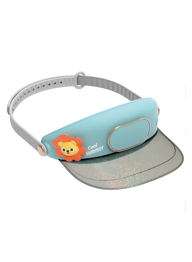 USB Cooling Fan Fishing Hat, Three-Speed Adjustable UV Protection Hat Summer Wide Brim with Beach Garden Fisherman for Hiking Camping