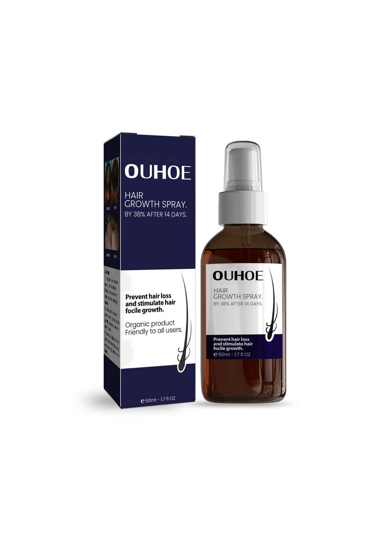 OUHOE Hair Thickness Spray Damaged and Strengthened Hair Thick Hair Growth Spray Moisturizes Scalp Hair