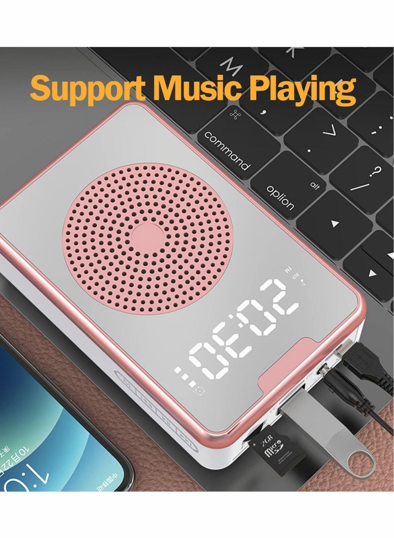 Portable Voice Amplifier with Microphone Headset, Ultralight Portable Mini Rechargeable Personal Speaker