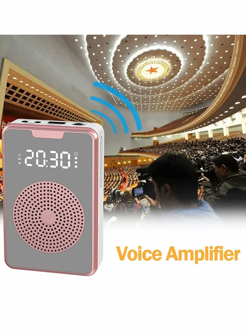 Portable Voice Amplifier with Microphone Headset, Ultralight Portable Mini Rechargeable Personal Speaker