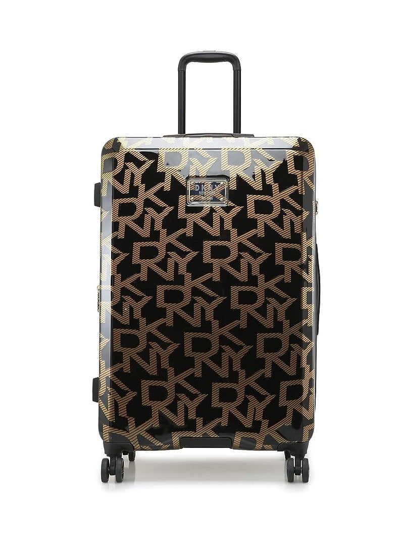 DKNY Deco Signature Hardside Luggage on Wheels for Unisex | Ultra Lightweight ABS on with Spinner 4 Double Wheels and Multicolor