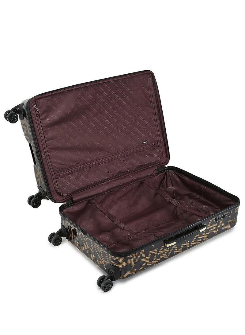 DKNY Deco Signature Hardside Luggage on Wheels for Unisex | Ultra Lightweight ABS on with Spinner 4 Double Wheels and Multicolor