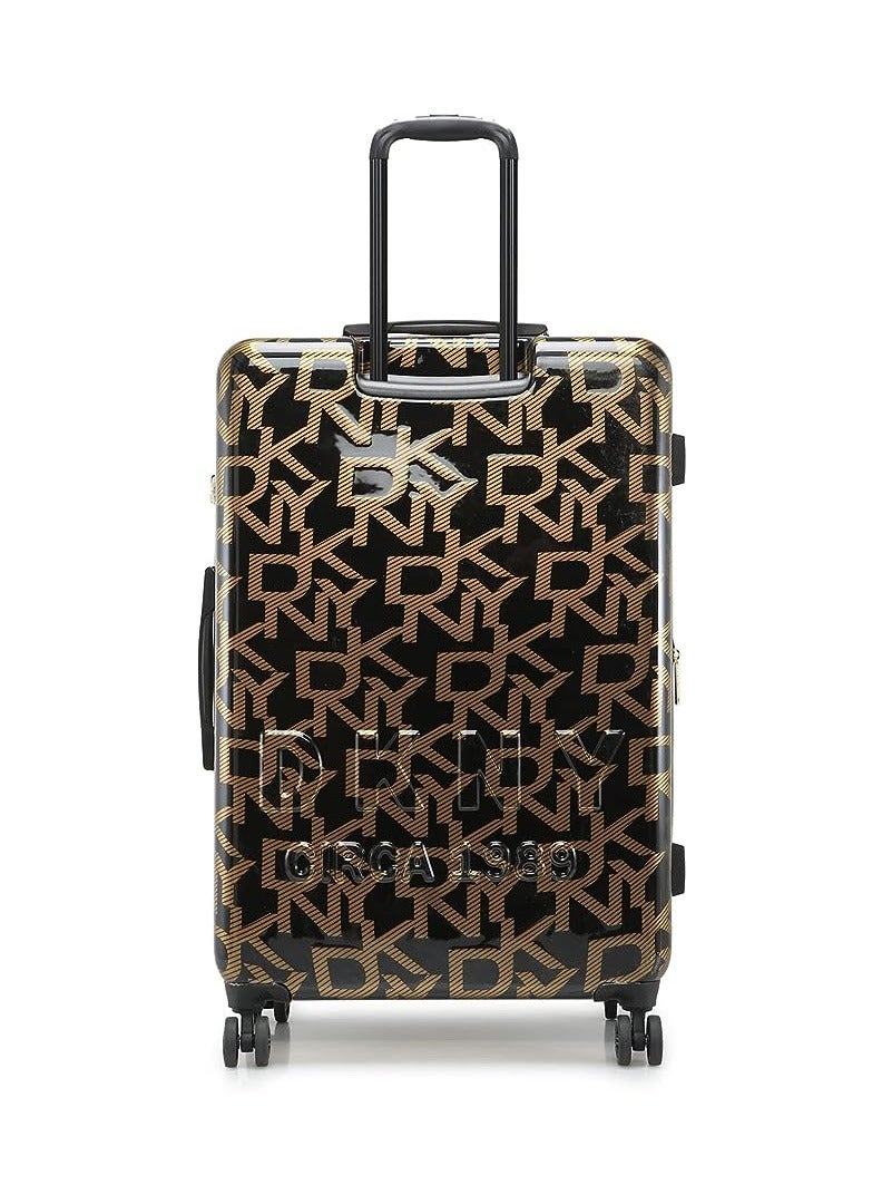 DKNY Deco Signature Hardside Luggage on Wheels for Unisex | Ultra Lightweight ABS on with Spinner 4 Double Wheels and Multicolor