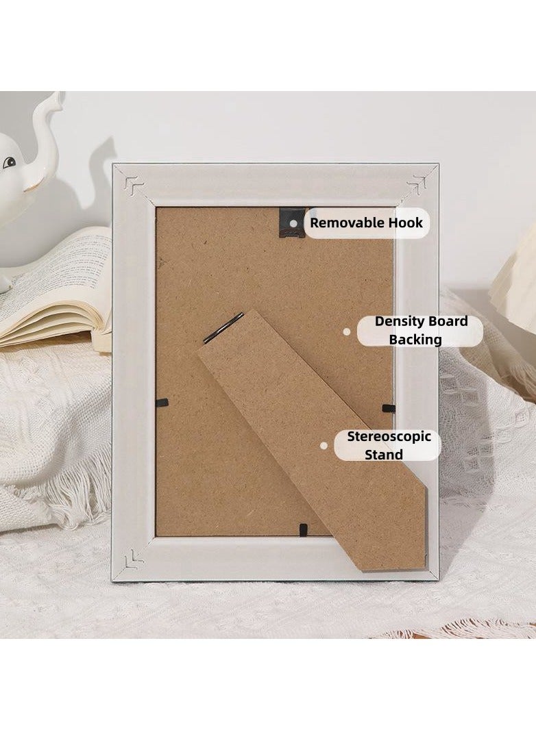 Pack of 2, A4 Photo Frame, Minimalist Rectangular Photo Picture Frame, 21x30centimeter, Grey