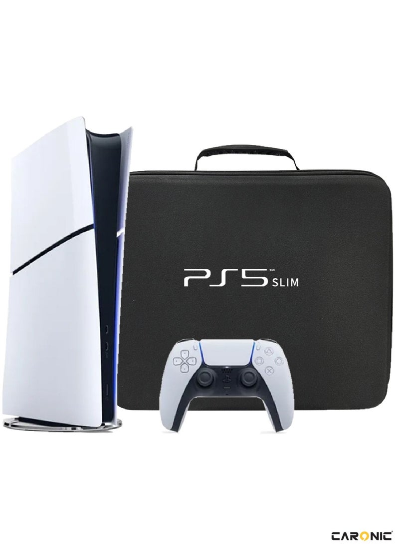 PS5 Carrying Case Travel Storage Bag Compatible with Playstation 5 Slim Black